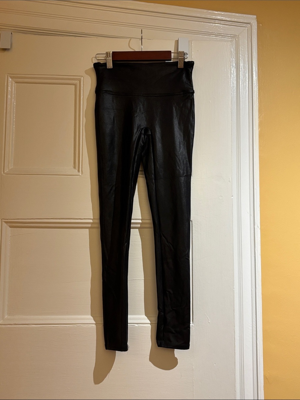 SPANX Faux Leather Leggings in Black